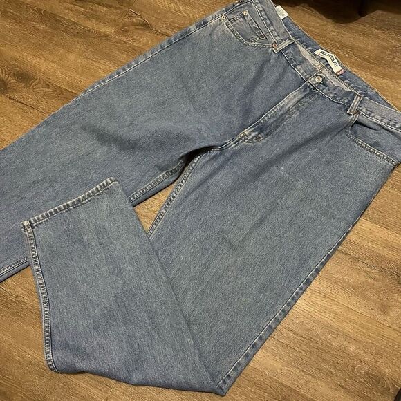 Levi's 550 Relaxed Fit Mens 40x34 Blue Jeans Light Wash Denim Great Condition - Picture 4 of 8
